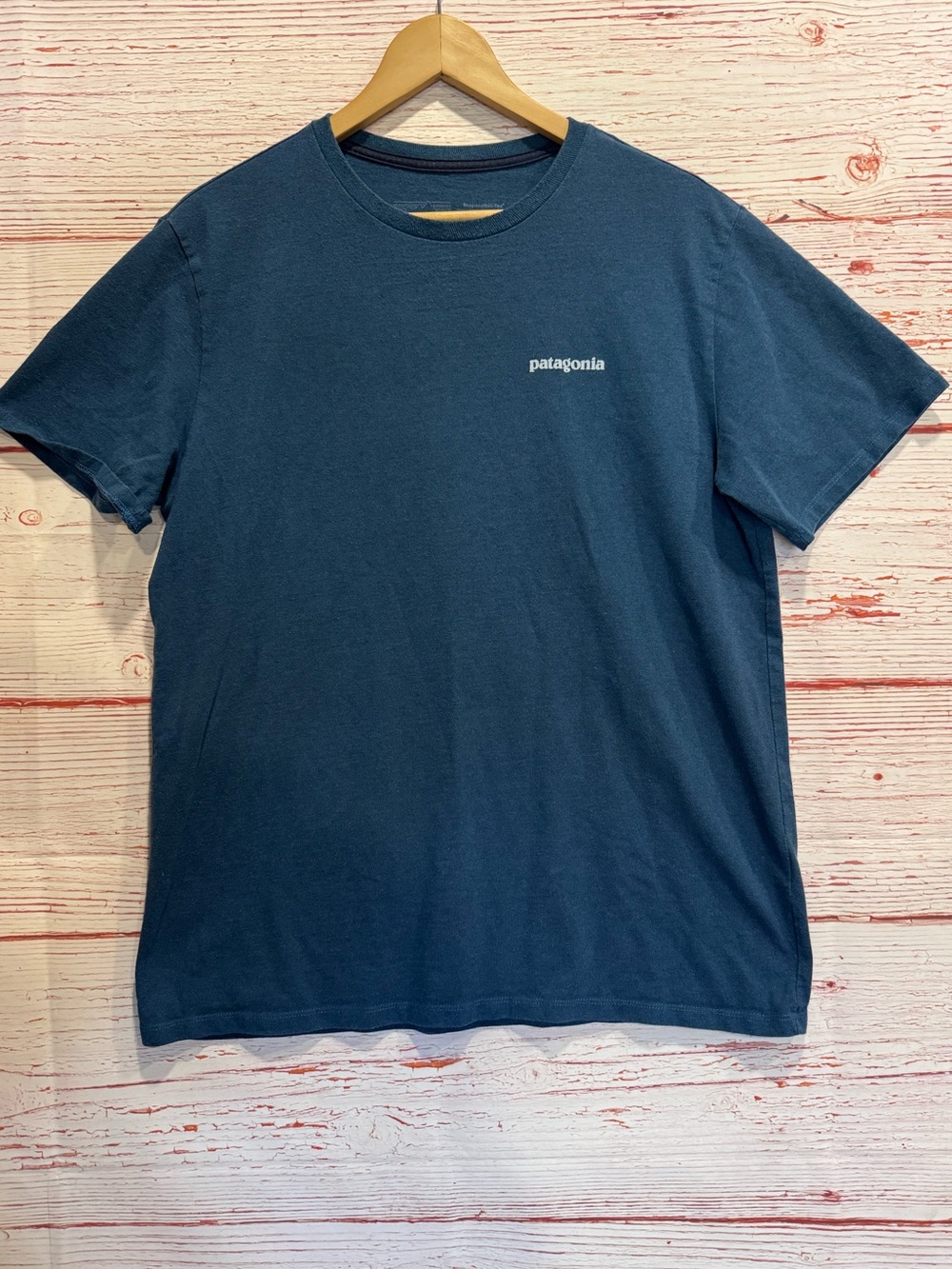 Patagonia Fitz Roy Icon Responsibli-Tee in Lagom Blue Sz M